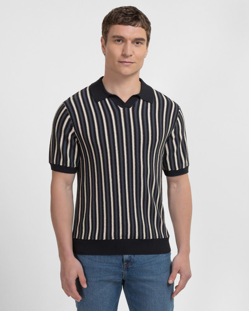 Steel & Jelly Men's Pimlico Trophy Knitted Polo Shirt