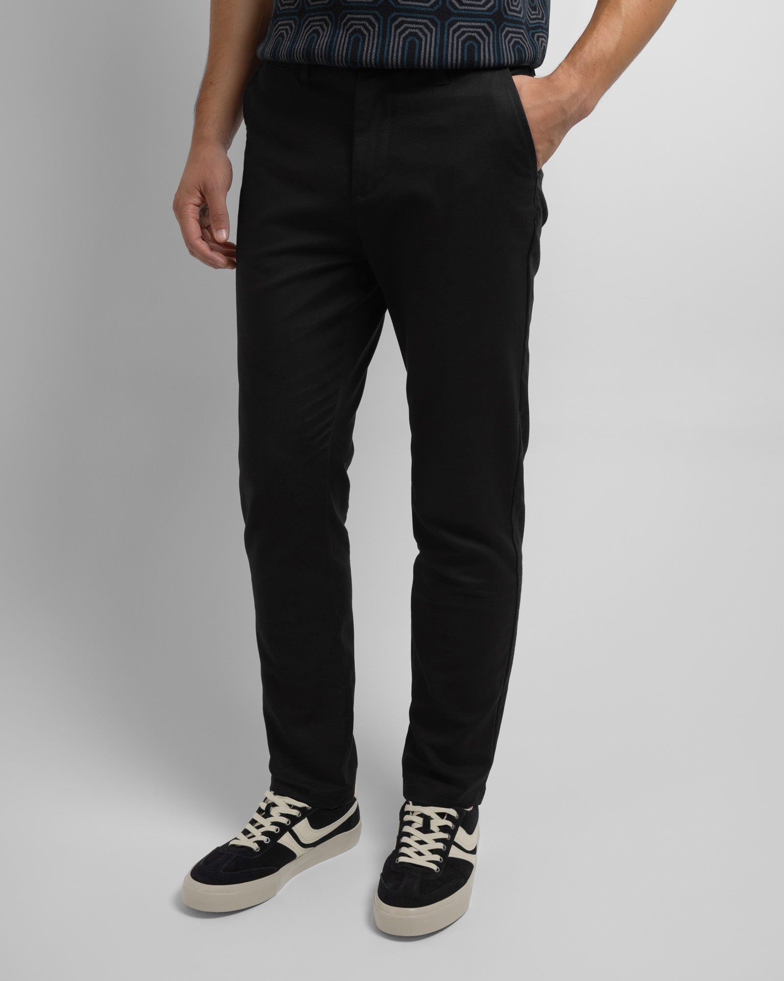 Smart Slim Fit Cotton Stretch Chino Trousers