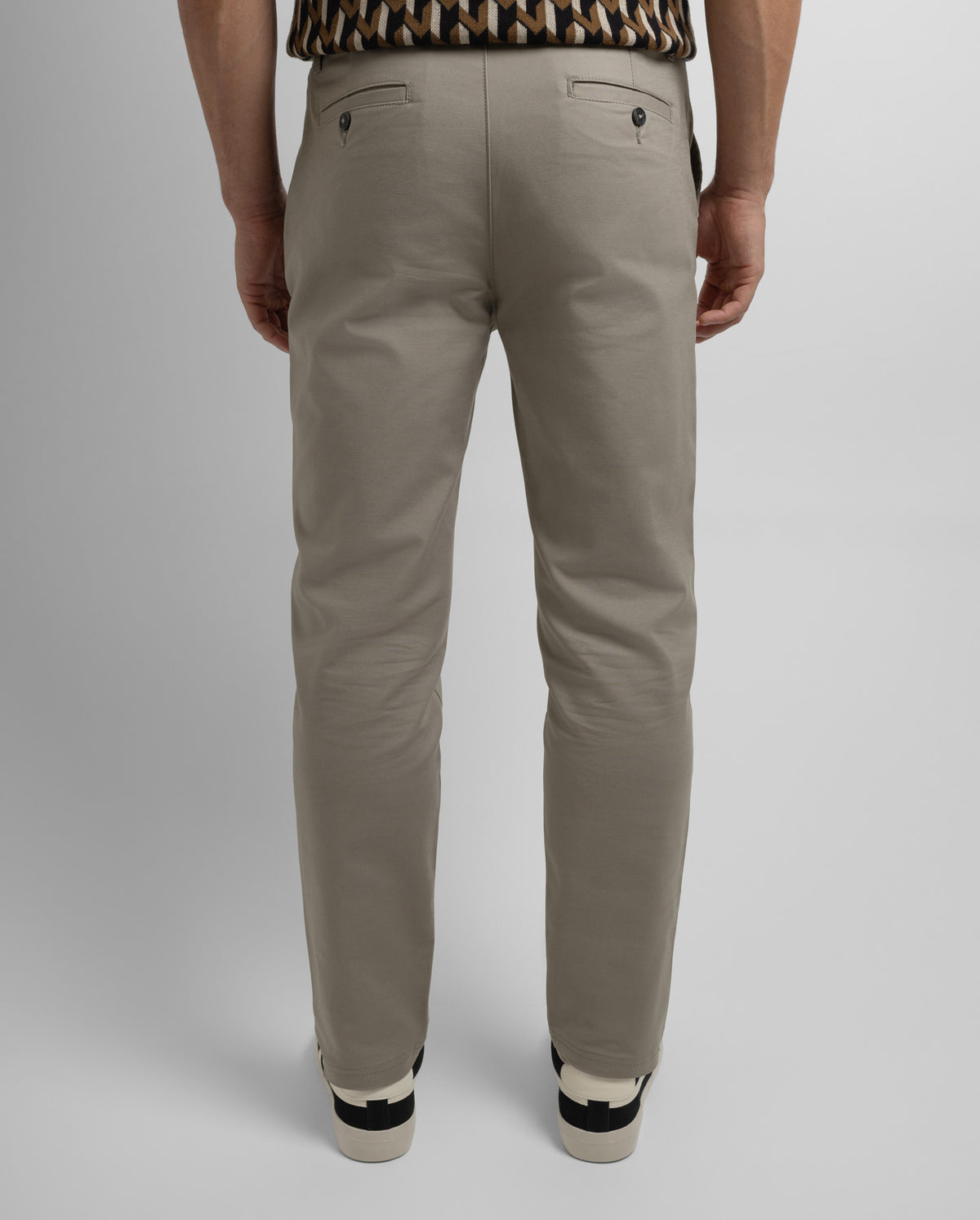 Smart Slim Fit Cotton Stretch Chino Trousers