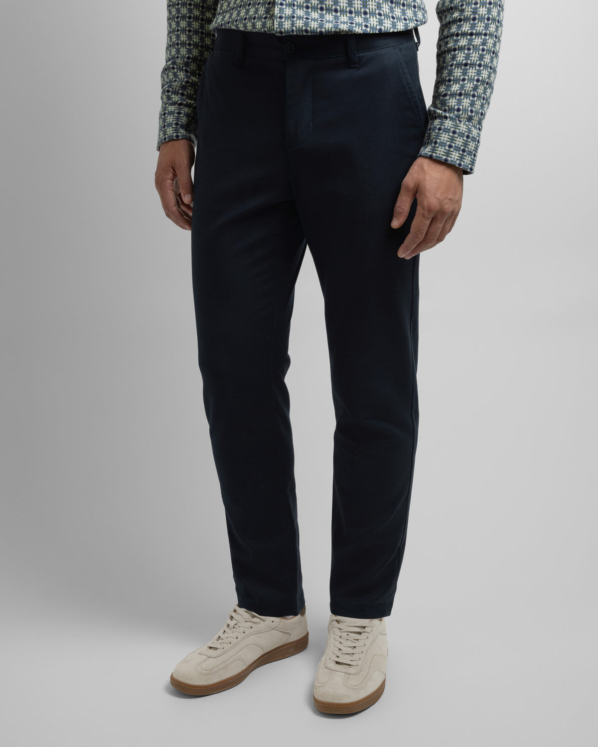 Smart Slim Fit Cotton Stretch Chino Trousers