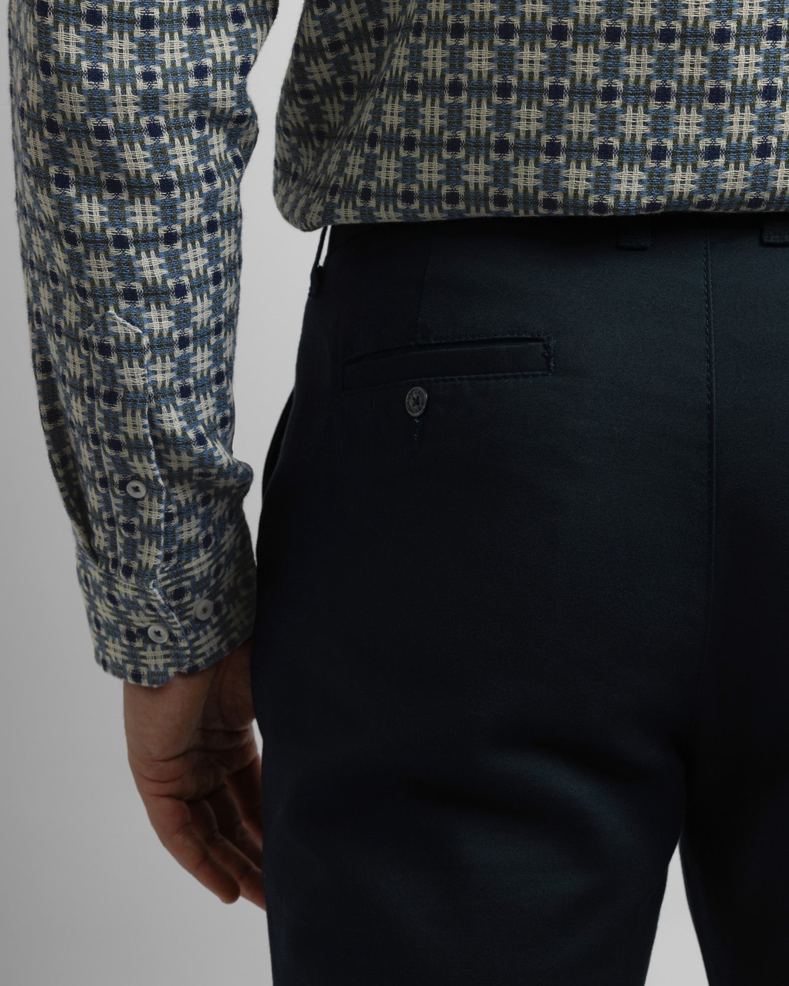 Smart Slim Fit Cotton Stretch Chino Trousers