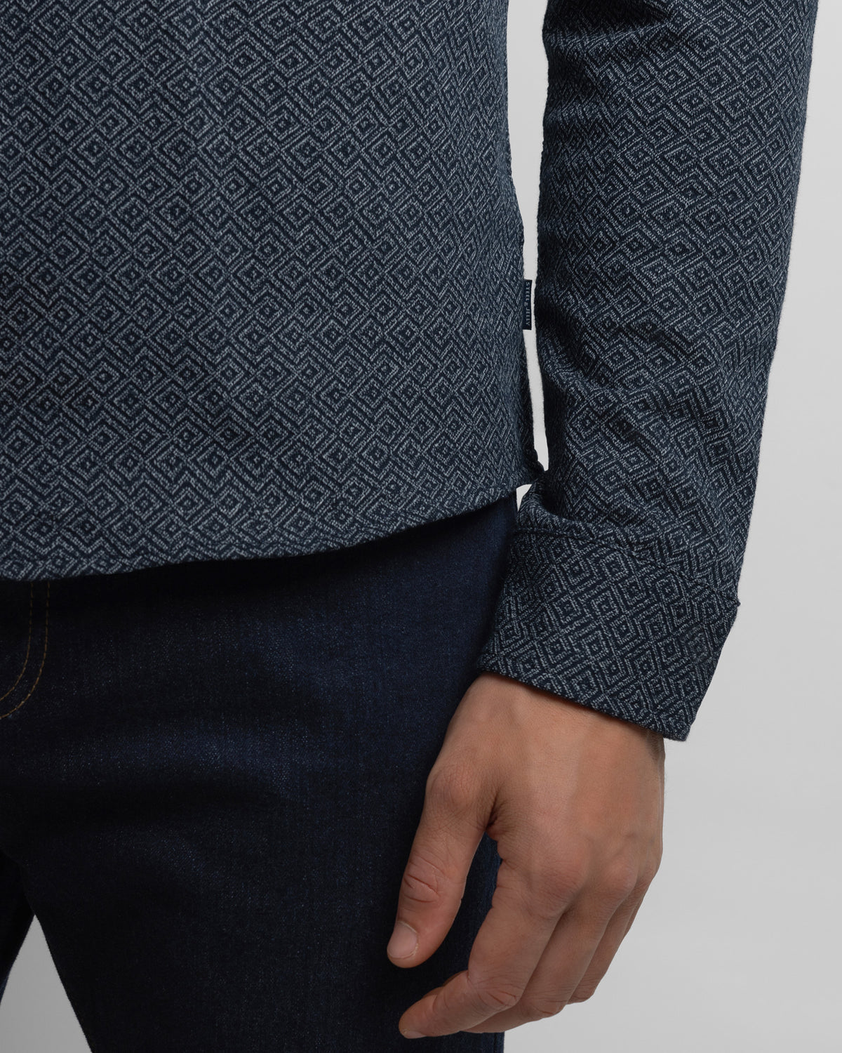 Audlem – Diamond Jacquard Jersey Shirt