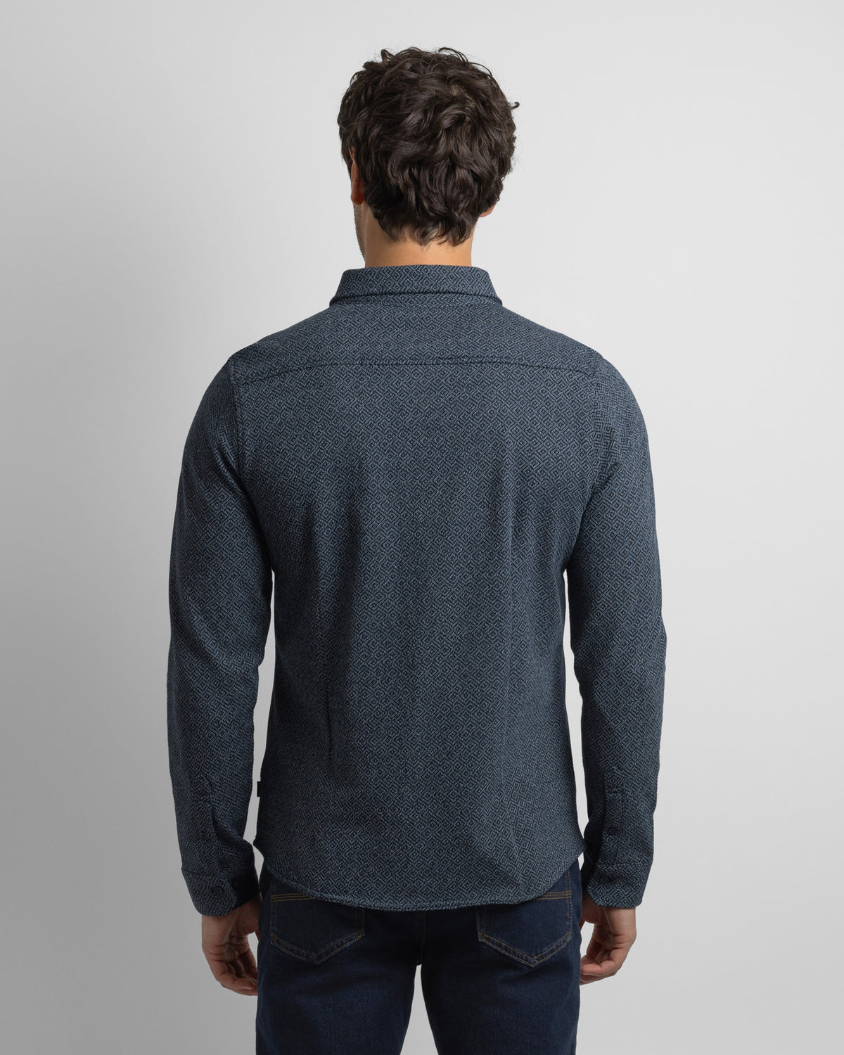 Audlem – Diamond Jacquard Jersey Shirt