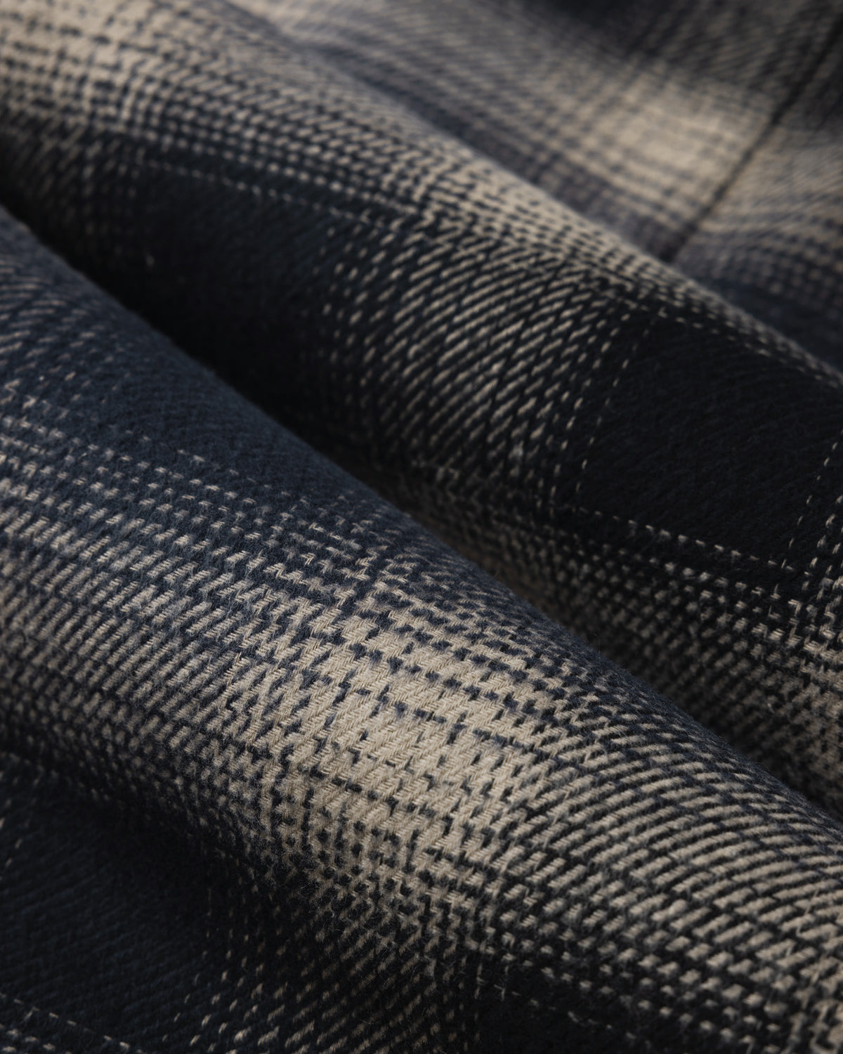 Audlem - Shadow Check Brushed Cotton Long Sleeve Shirt