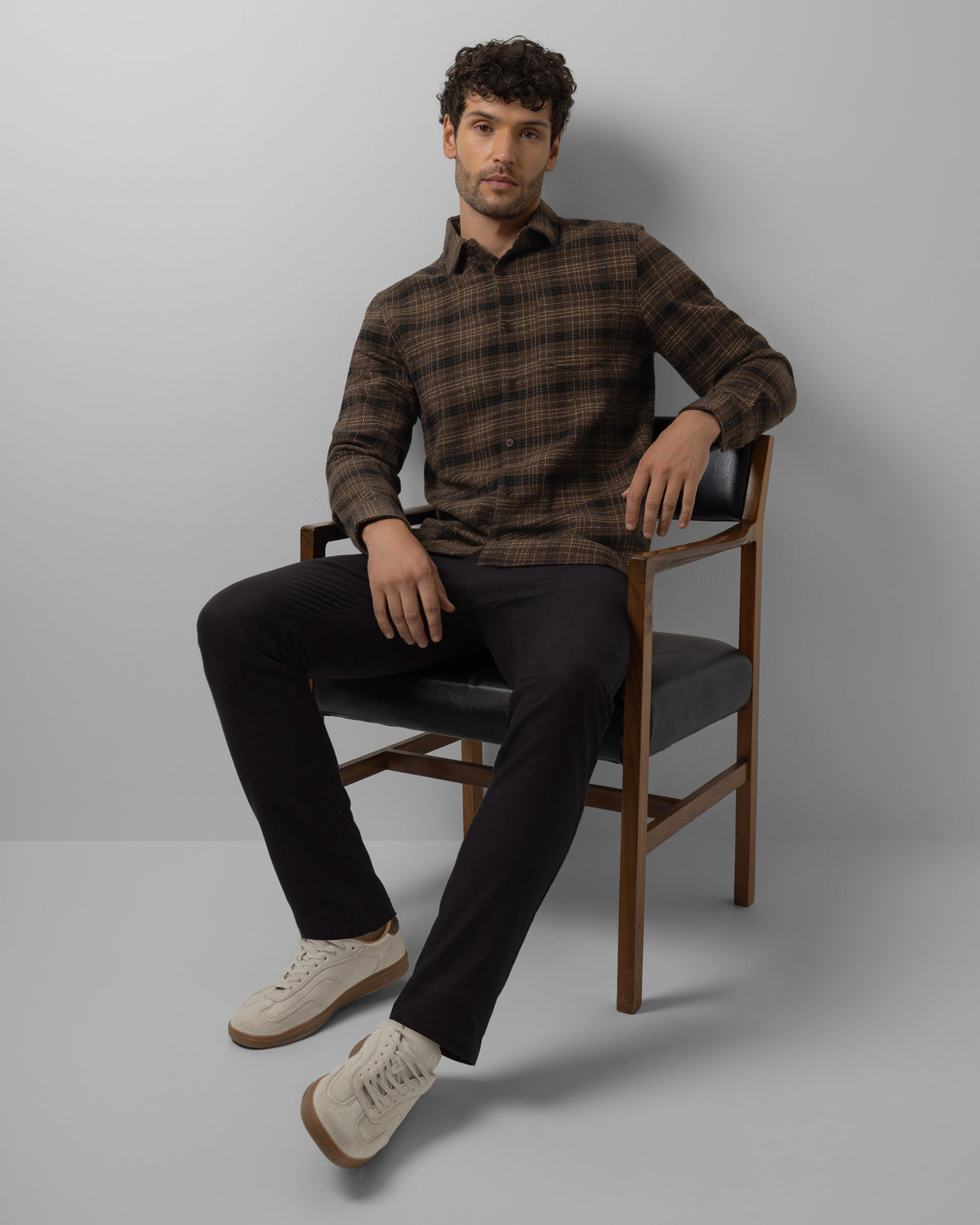 Alderley- Check Brushed Cotton Long Sleeve Shirt