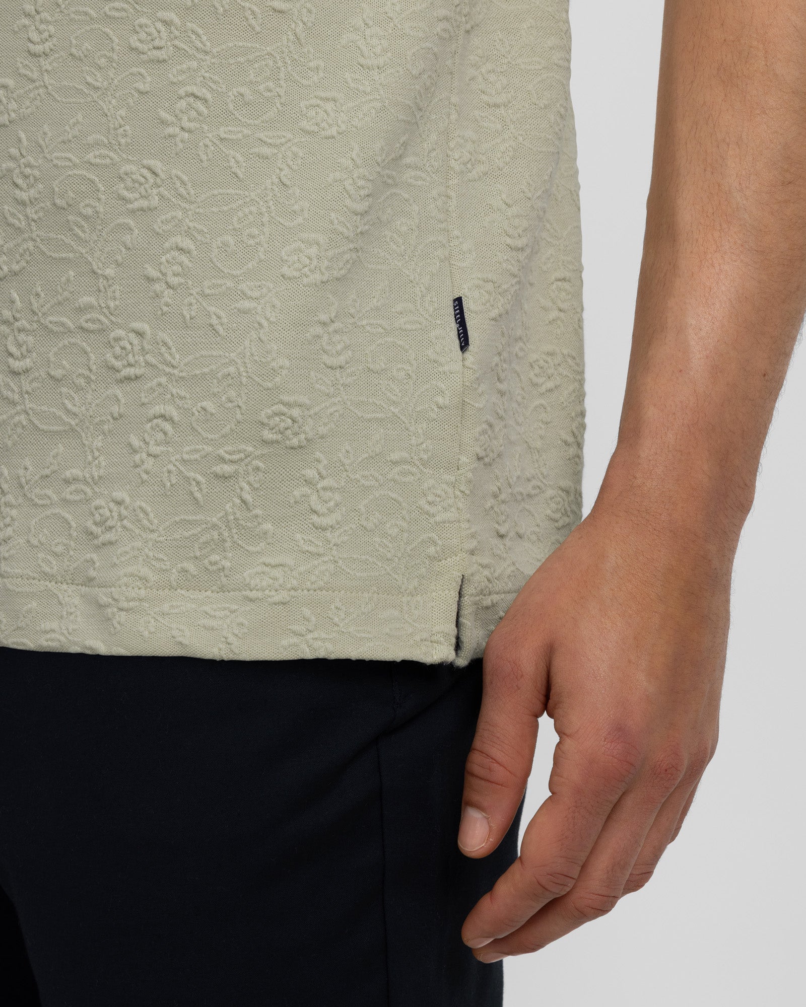 Perivale - Floral Jacquard Short Sleeve Shirt