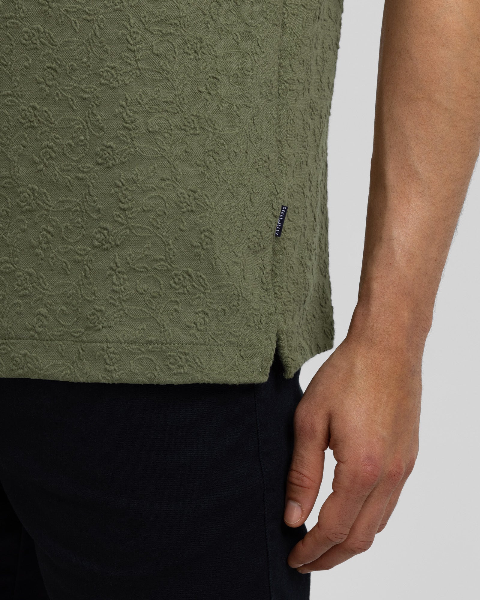 Perivale - Floral Jacquard Short Sleeve Shirt