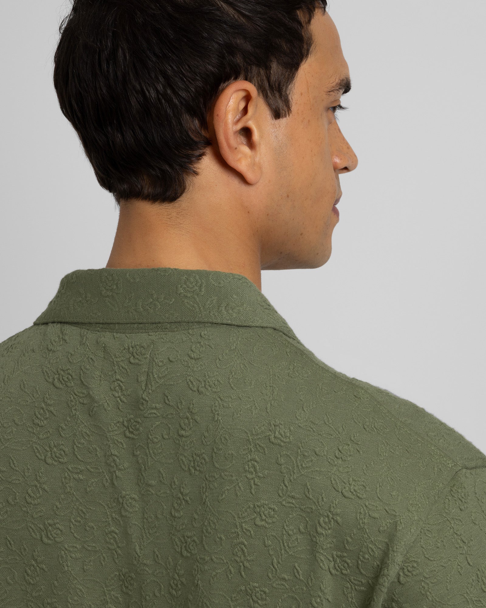 Perivale - Floral Jacquard Short Sleeve Shirt