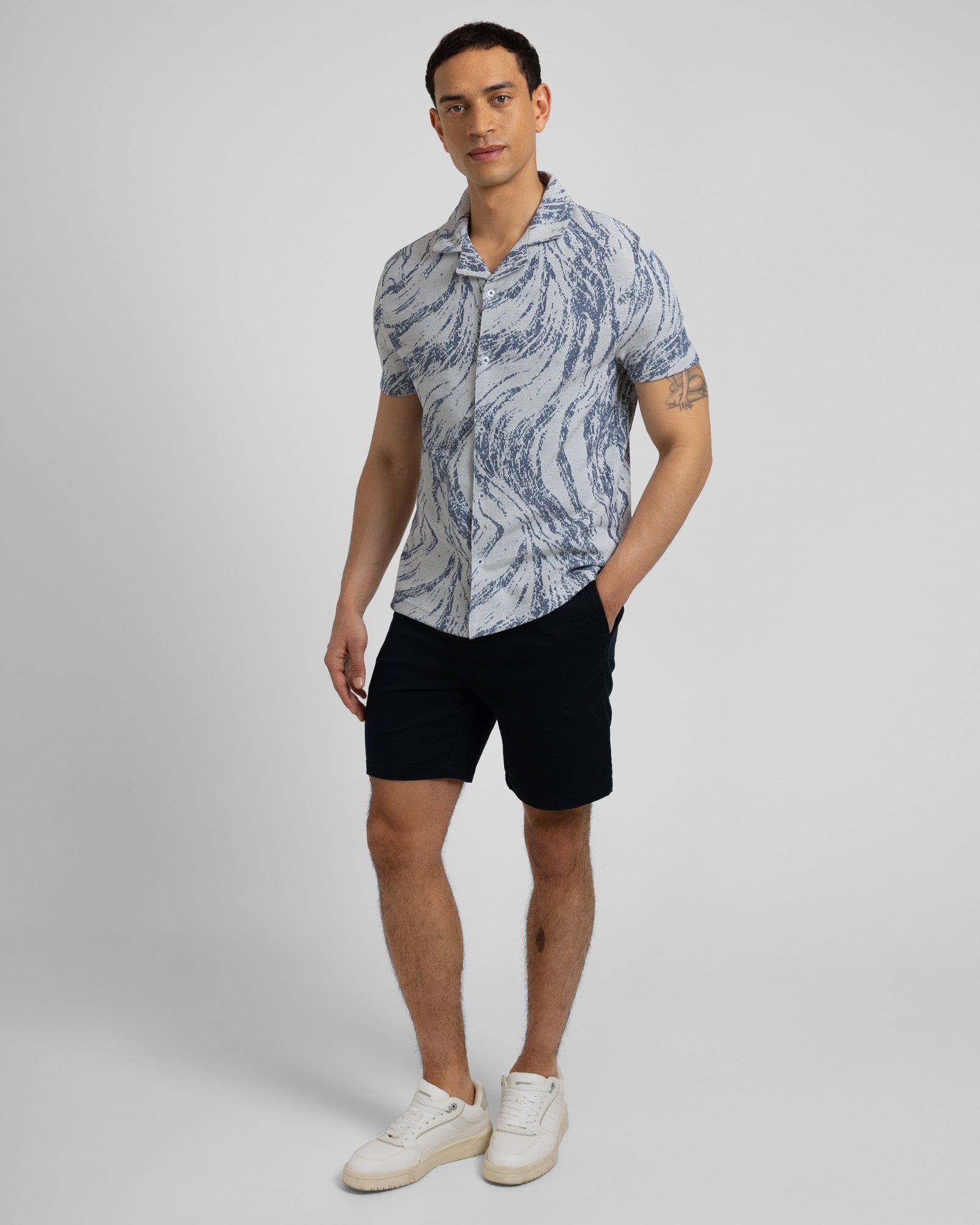 Pinner - Wave Effect Short Sleeve Shirt