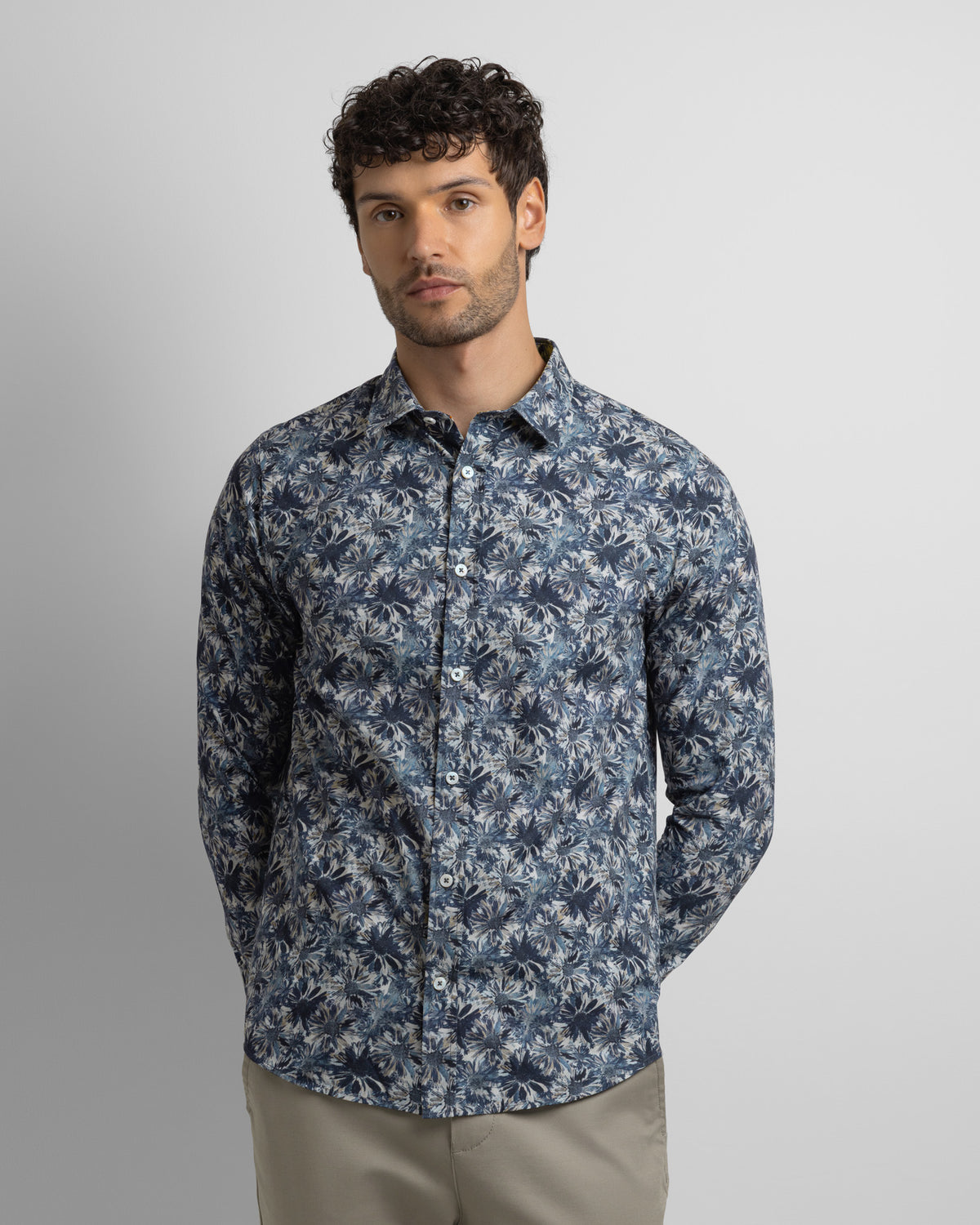 Limited Edition Navy Floral Slim Fit Shirt