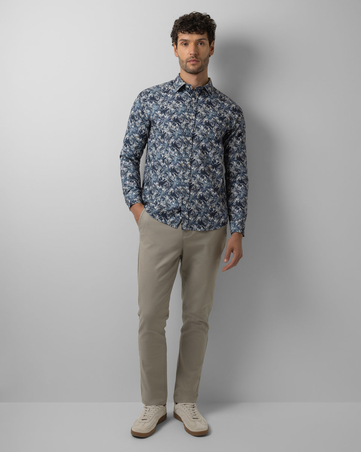 Limited Edition Navy Floral Slim Fit Shirt