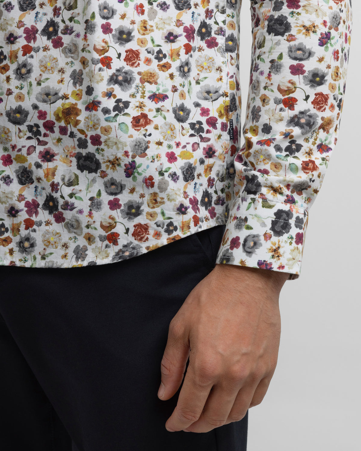 Limited Edition White Multi Floral Slim Fit Shirt