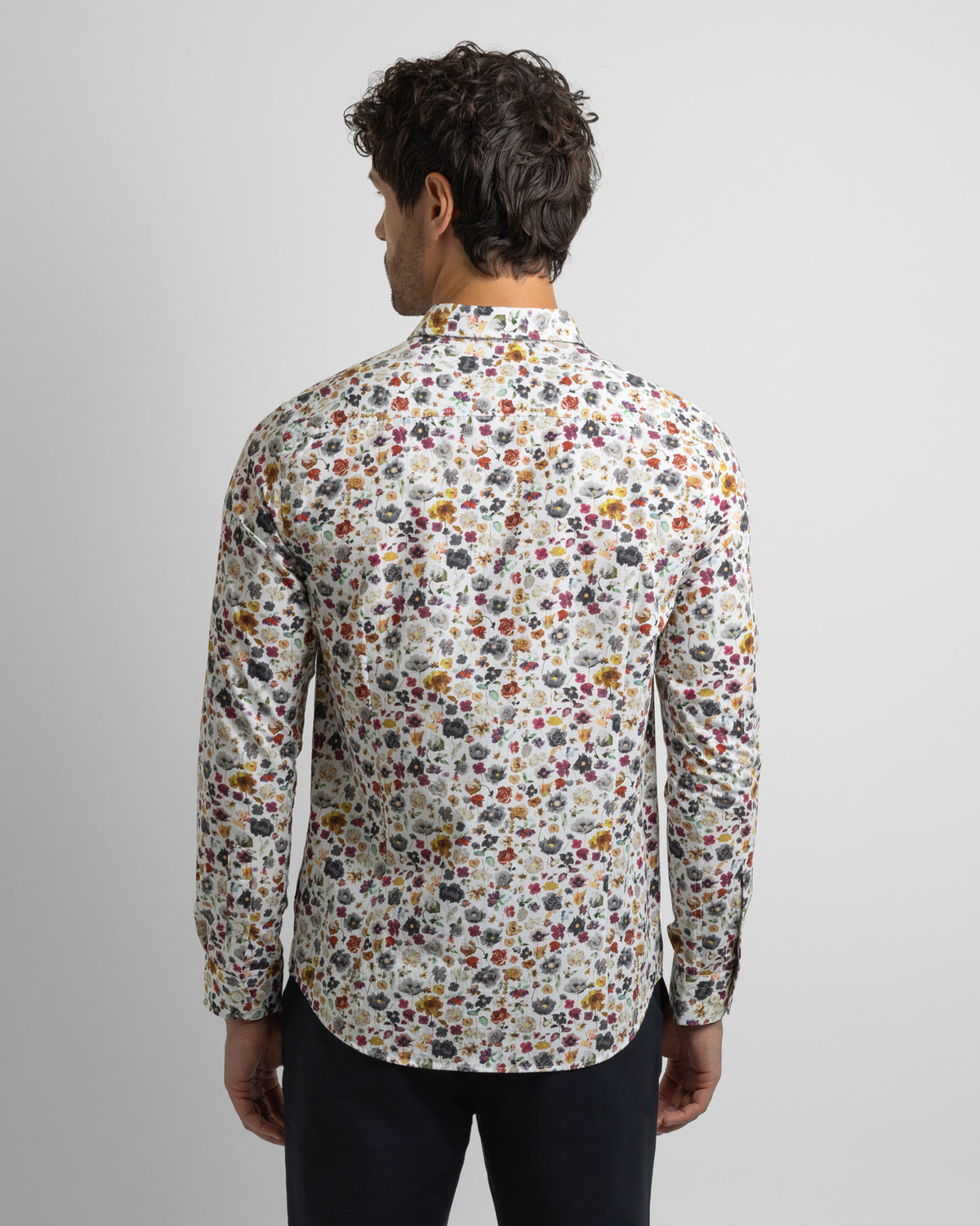 Limited Edition White Multi Floral Slim Fit Shirt