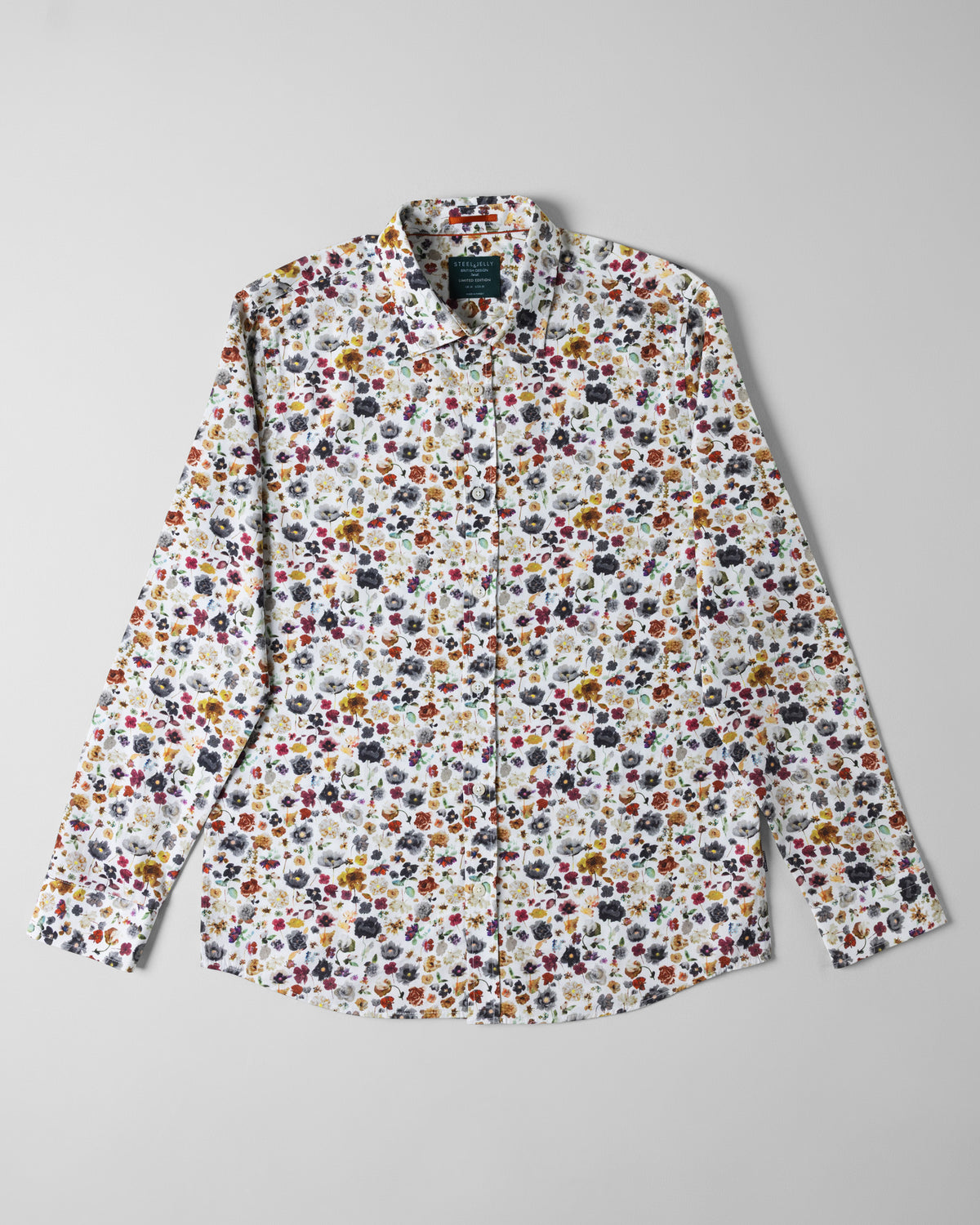 Limited Edition White Multi Floral Slim Fit Shirt