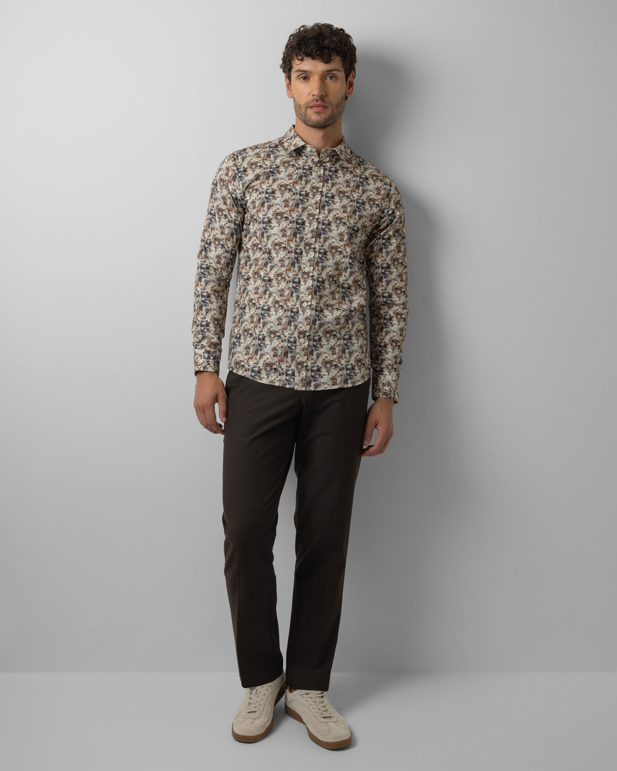 Limited Edition Stone Abstract Slim Fit Shirt