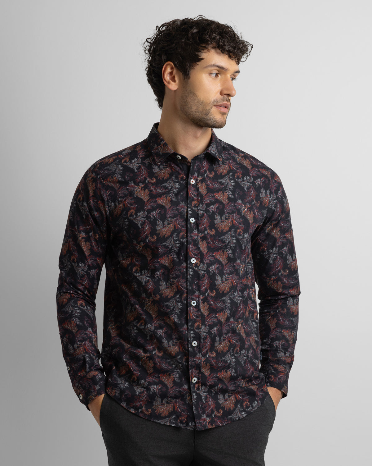 Limited Edition Seasonal Leaf Slim Fit Shirt