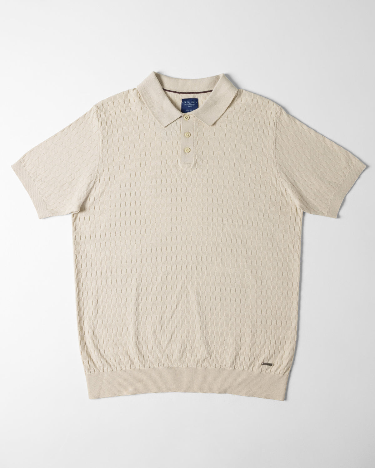 Burton - Geo Texture Knitted Polo Shirt