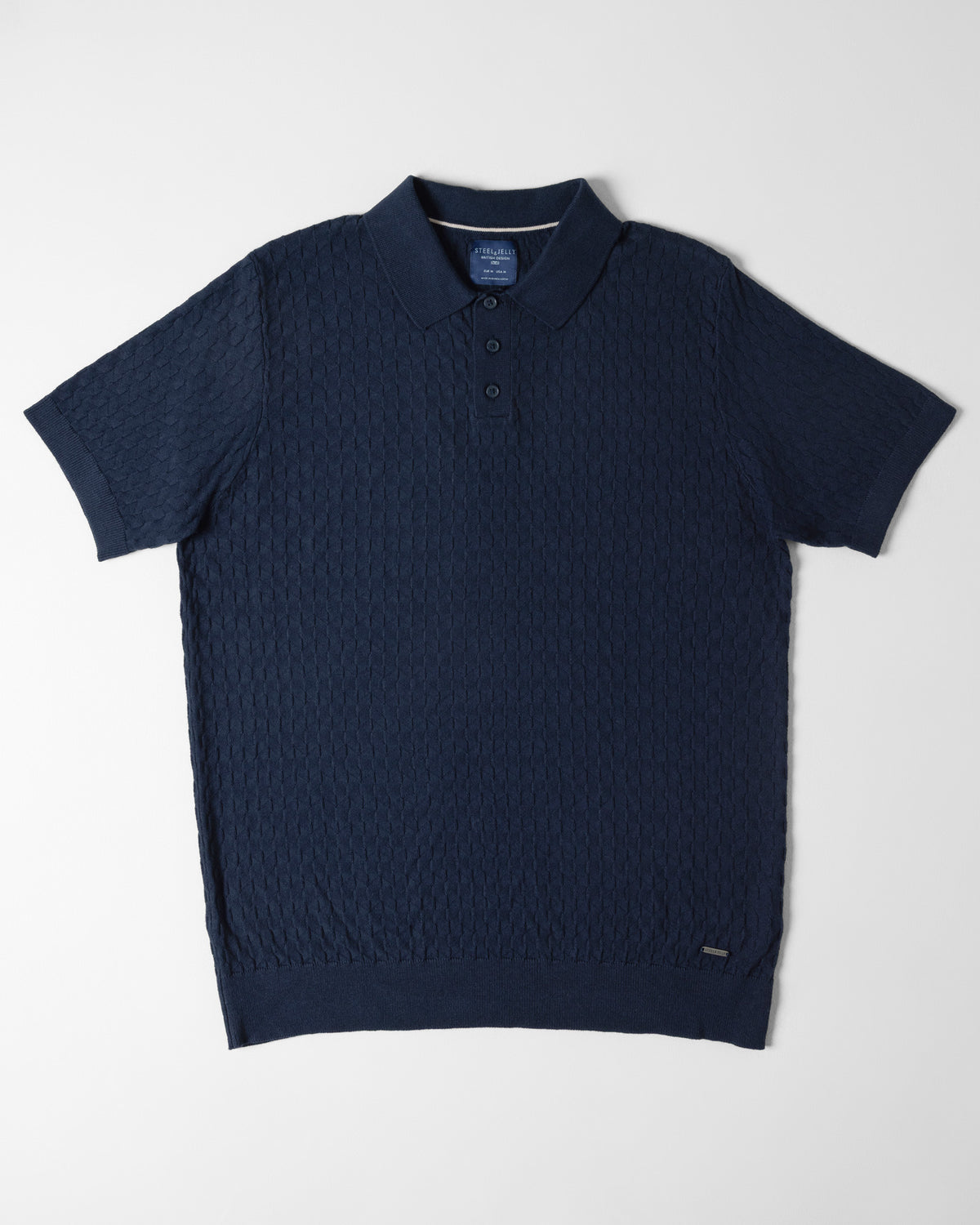 Burton - Geo Texture Knitted Polo Shirt