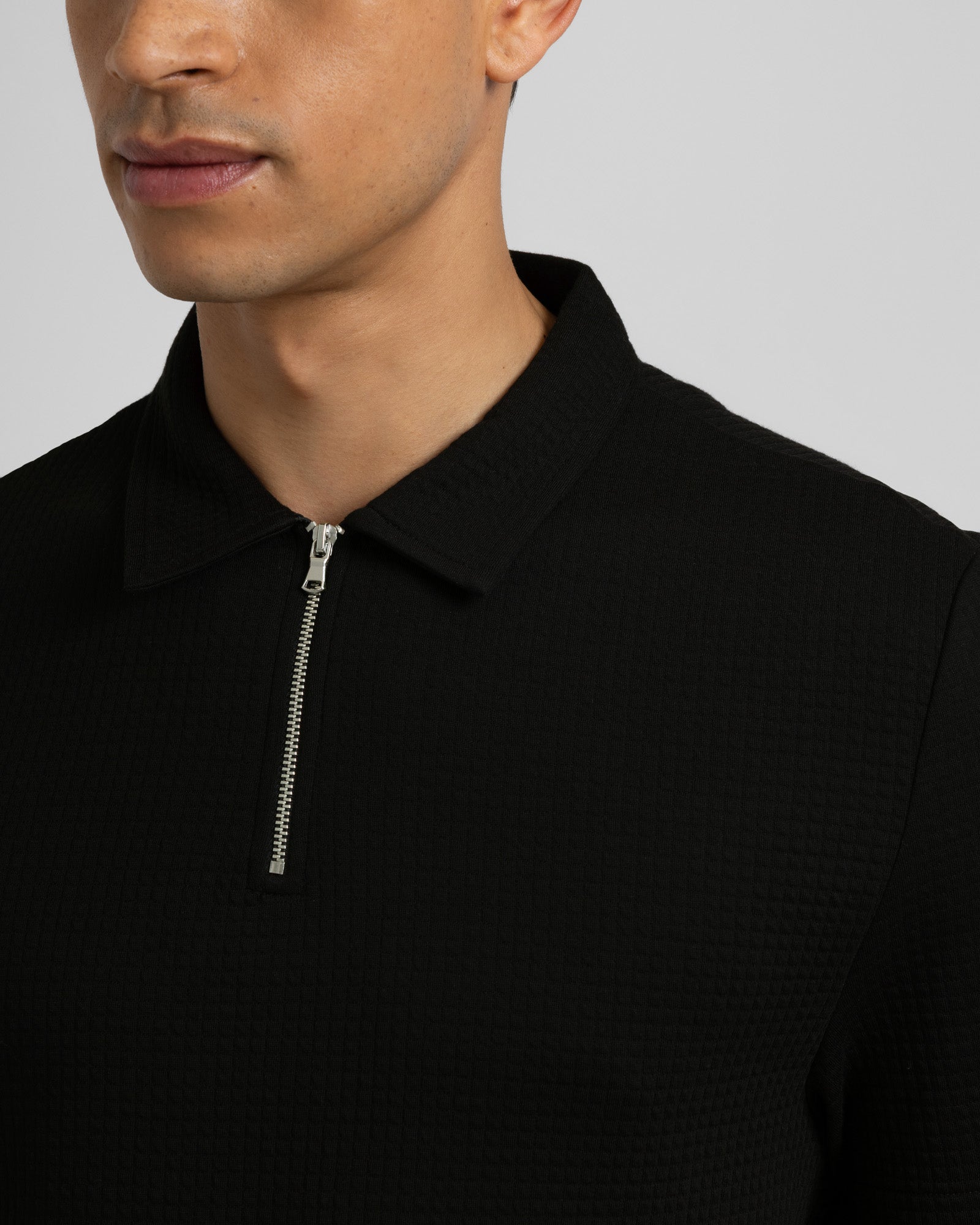 Ivy - Square Jacquard Polo Shirt