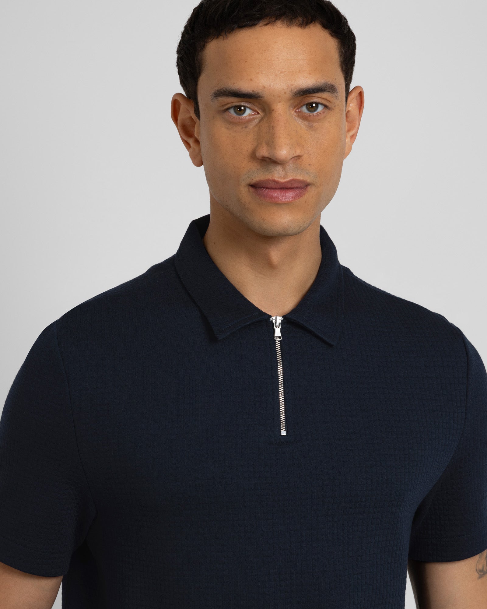 Ivy - Square Jacquard Polo Shirt