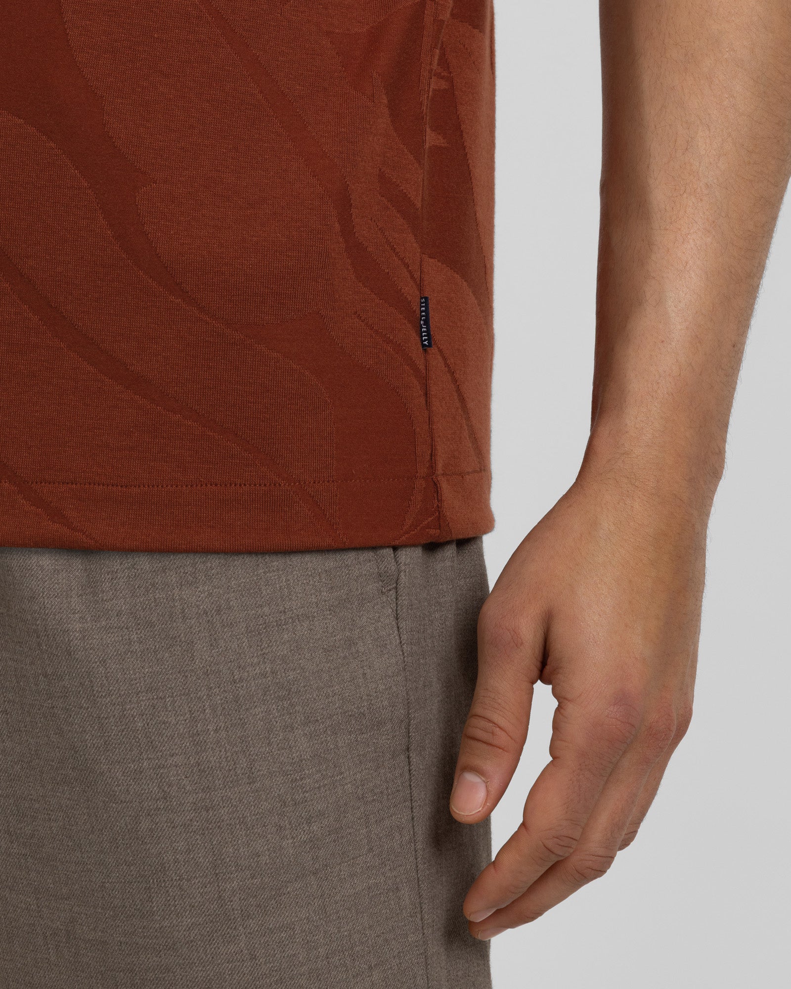 Healey - Large Floral Transfer Jacquard Polo Shirt