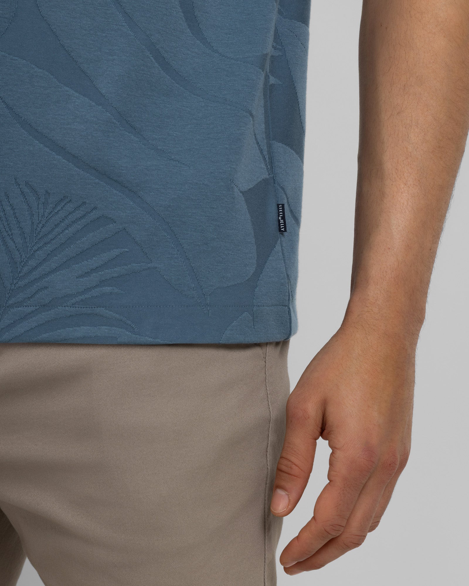 Healey - Large Floral Transfer Jacquard Polo Shirt