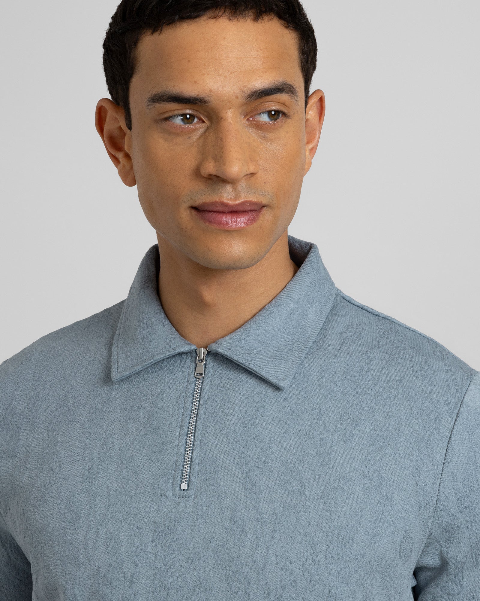 Norwood - Leaf Textured Polo Shirt