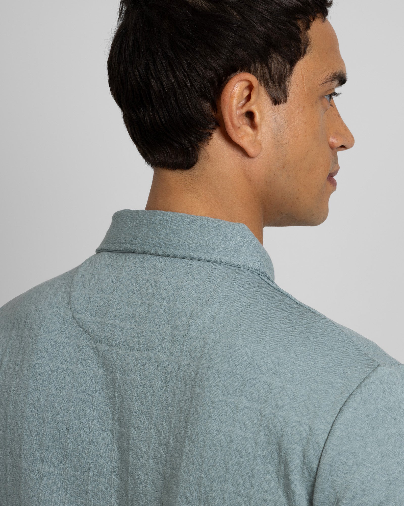 Crofton - Tile Jacquard Textured Polo Shirt