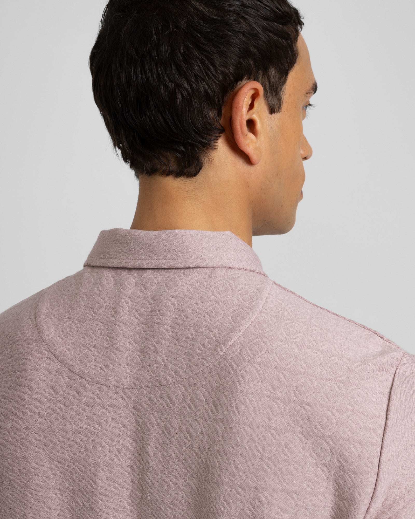 Crofton - Tile Jacquard Textured Polo Shirt