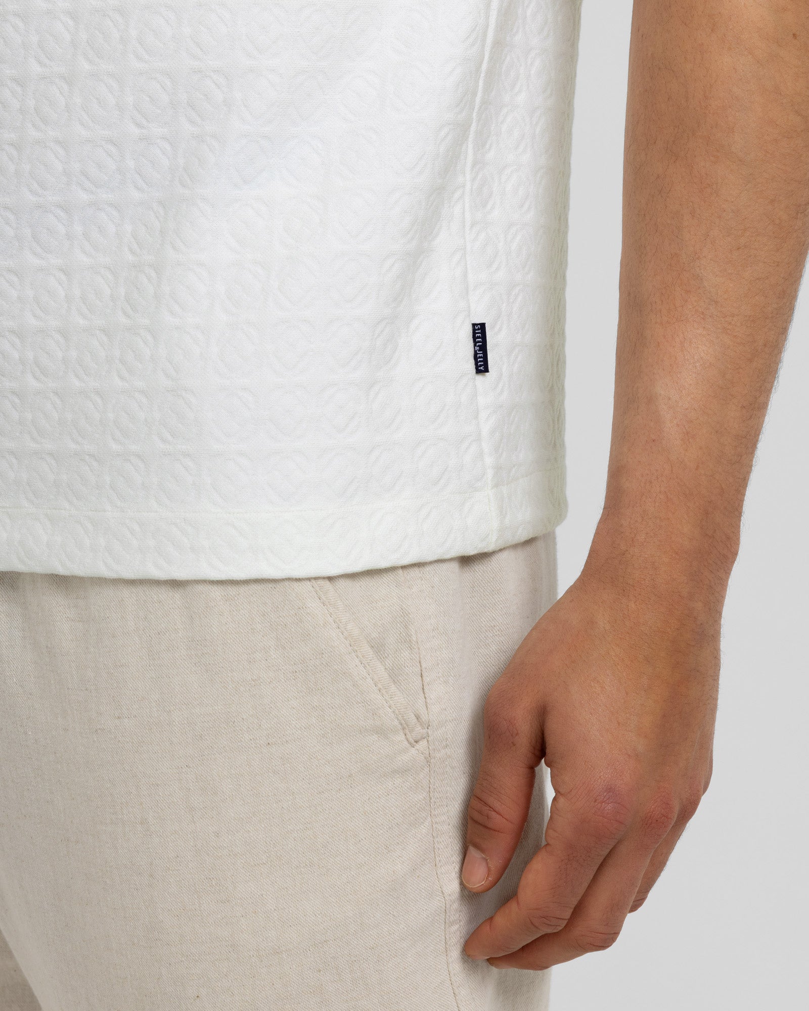 Crofton - Tile Jacquard Textured Polo Shirt
