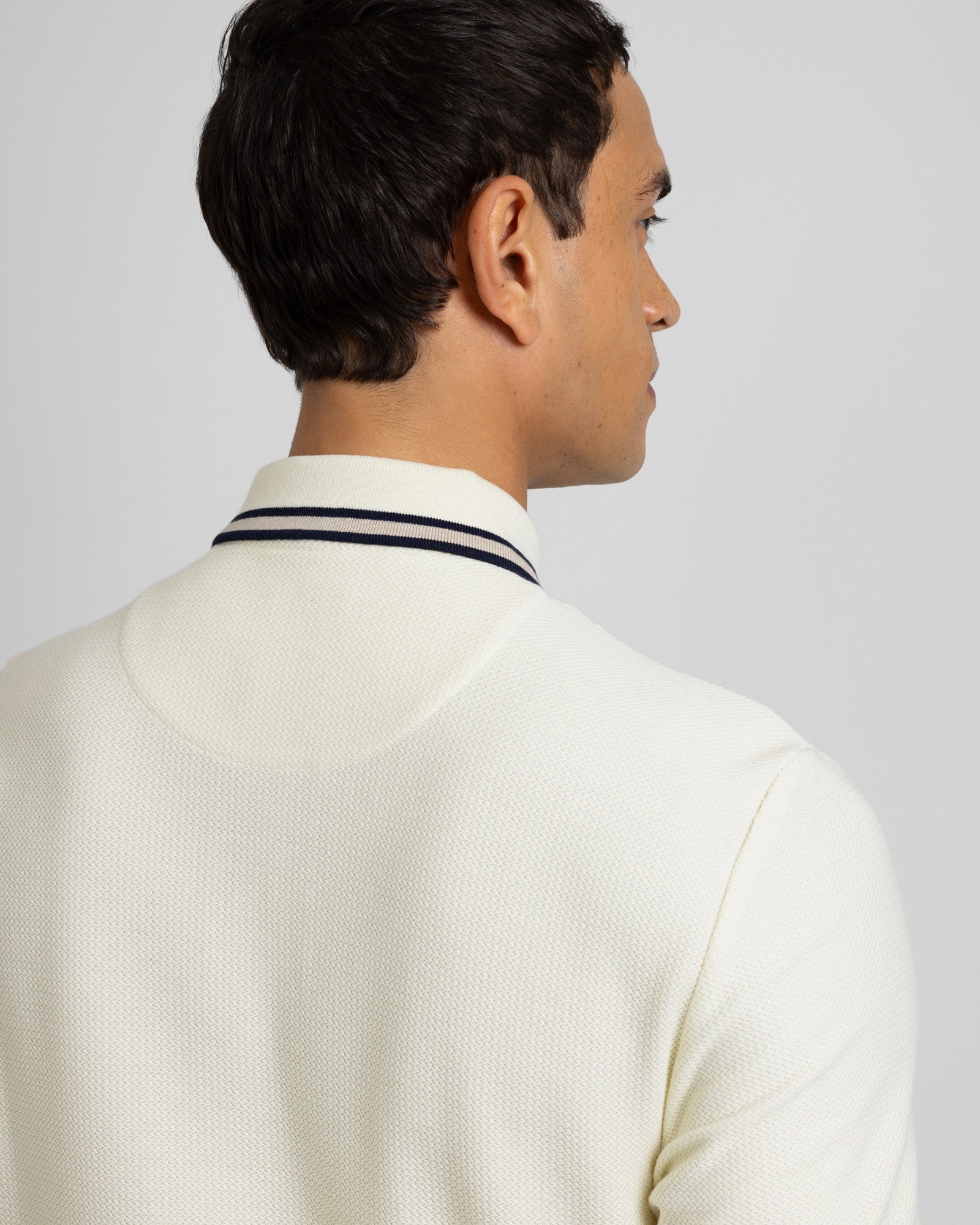 Tolworth - Textured Polo Shirt With Contrast Rib
