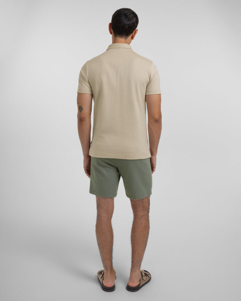 Hatton - Mini Geo Jacquard Polo Shirt