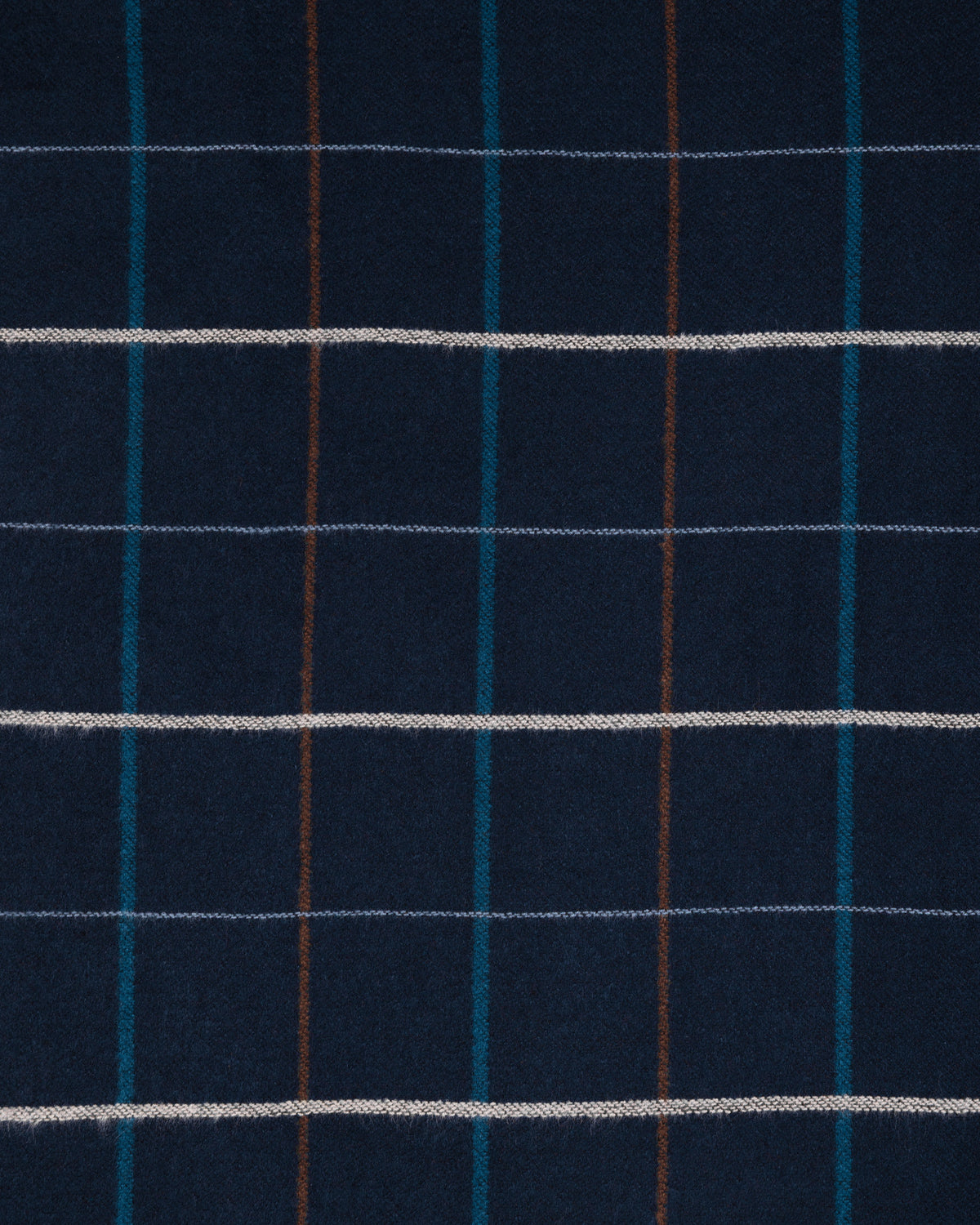Kilsby – Navy Multi Colour Check Scarf