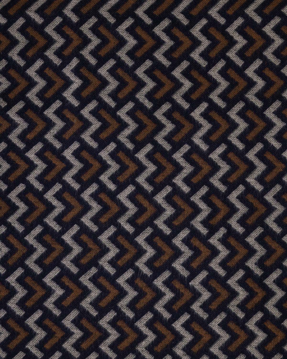 Cley – Navy Geometric Patterned Scarf