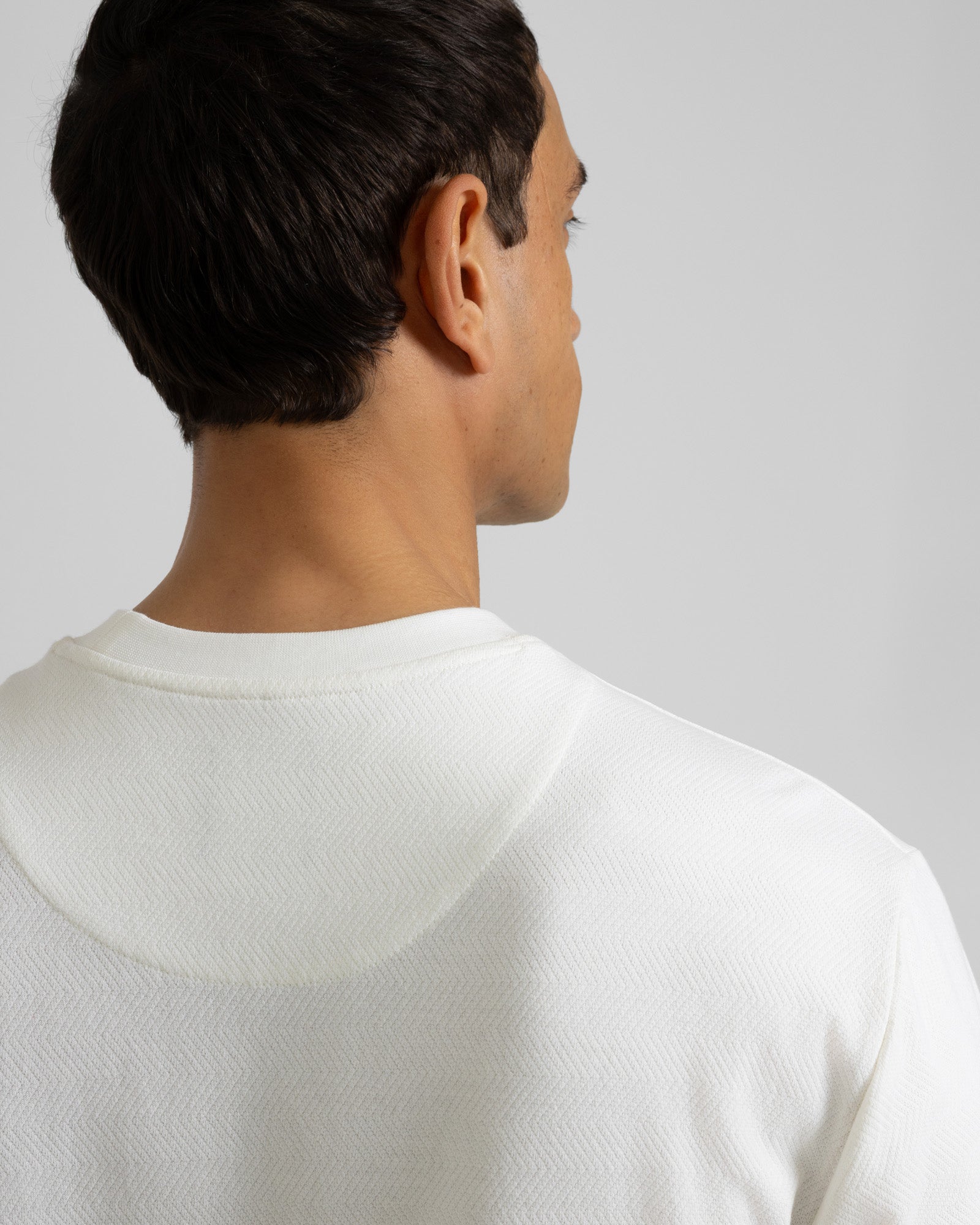 Hanbury - Herringbone Jacquard Texture T-Shirt