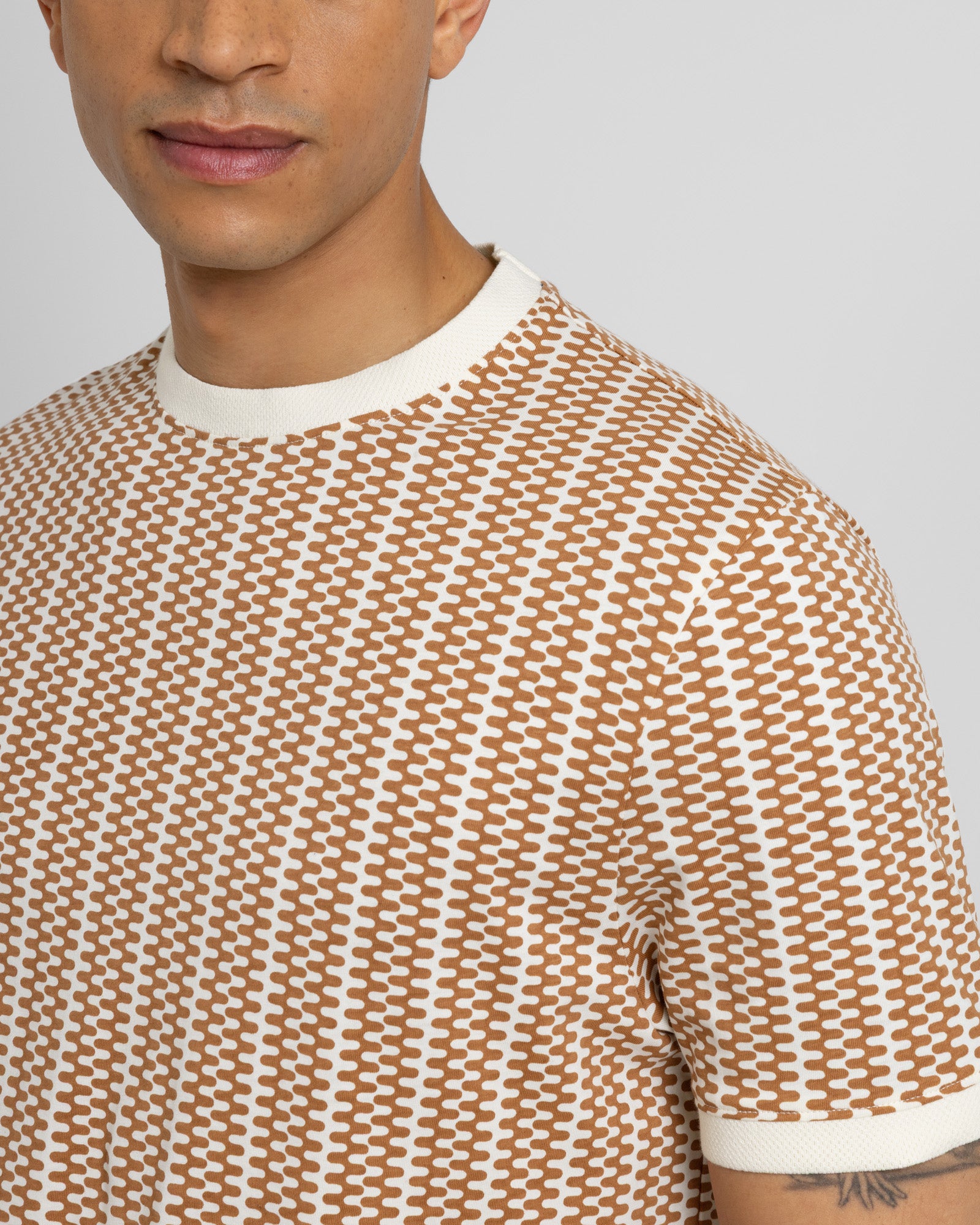 Pixley - Wavy Stripe Printed T-Shirt