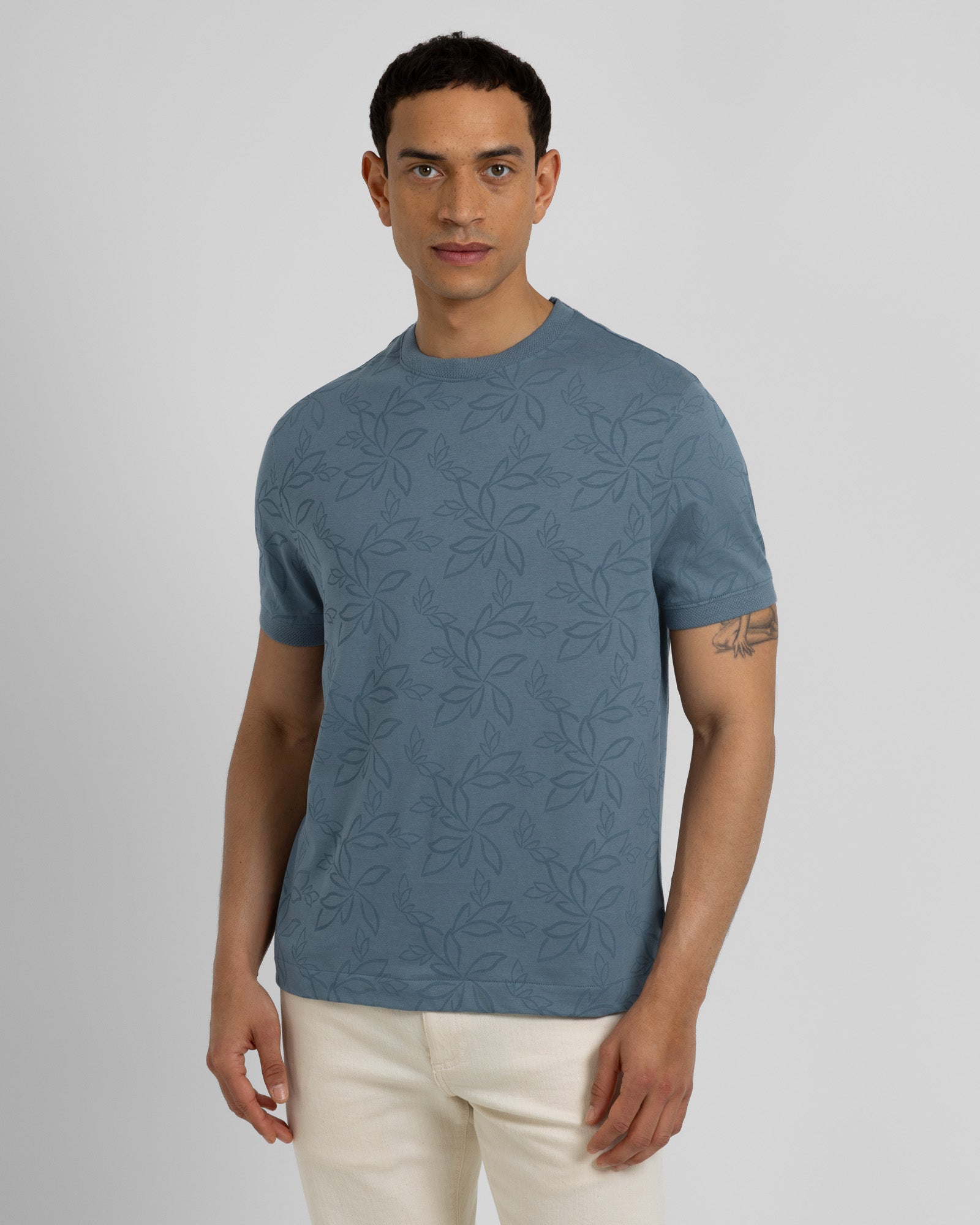 Baker - Tonal Floral Printed T-Shirt