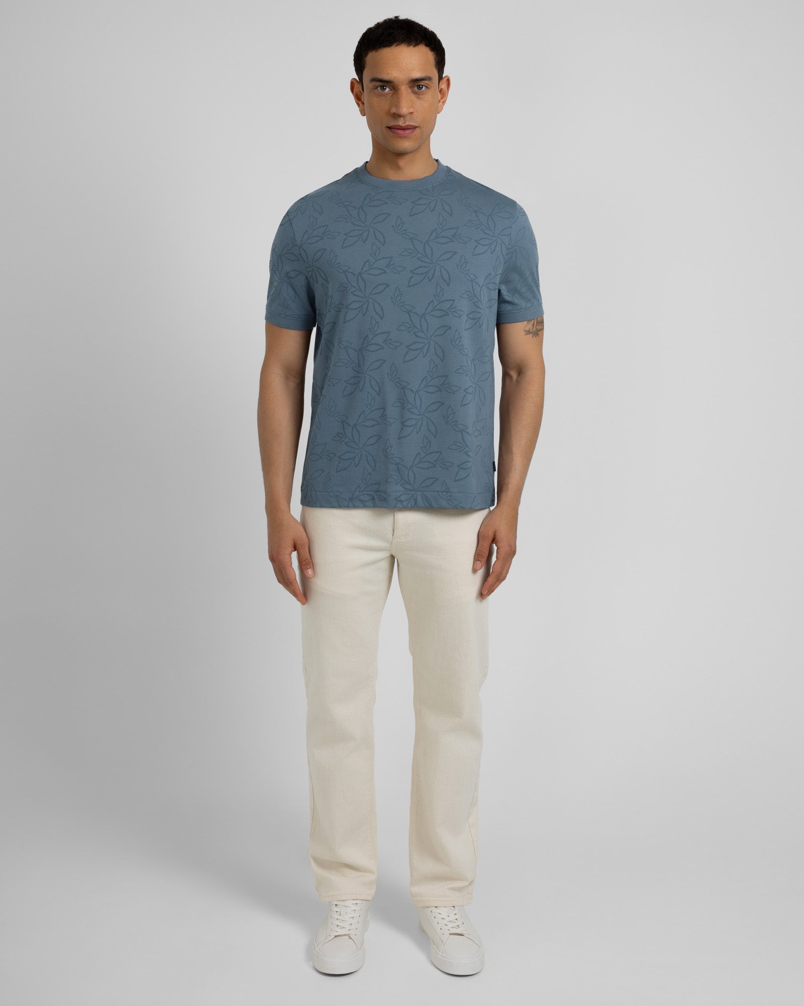 Baker - Tonal Floral Printed T-Shirt