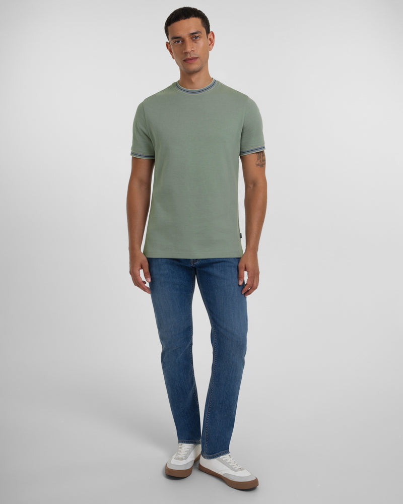 Hayes - Rib Detail T-Shirt