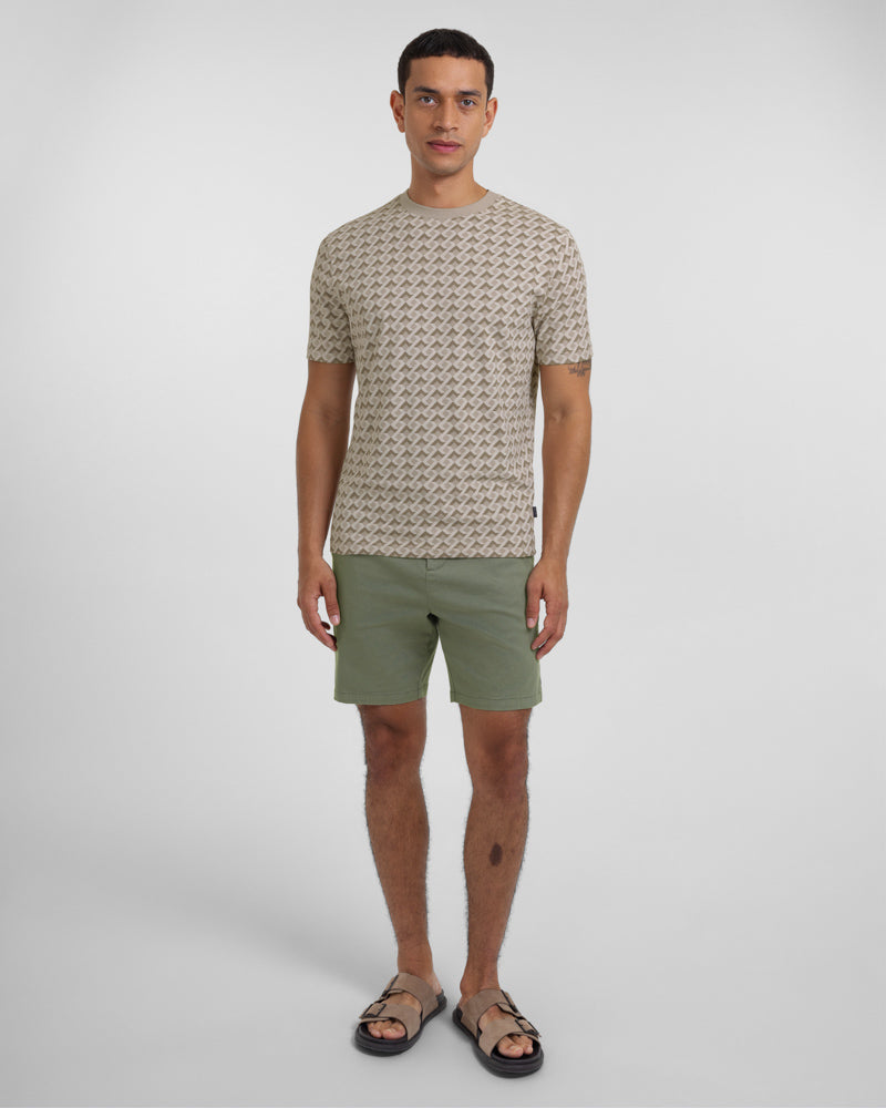 Kingston - Abstract Helical Geo Print T-Shirt