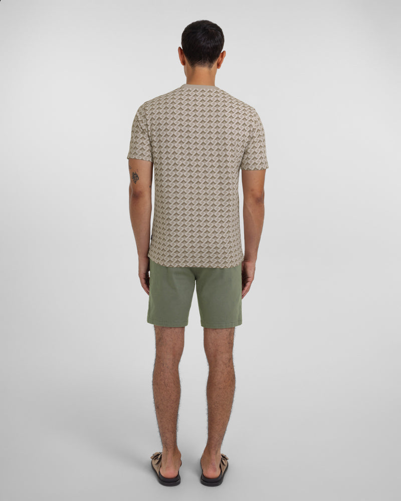 Kingston - Abstract Helical Geo Print T-Shirt