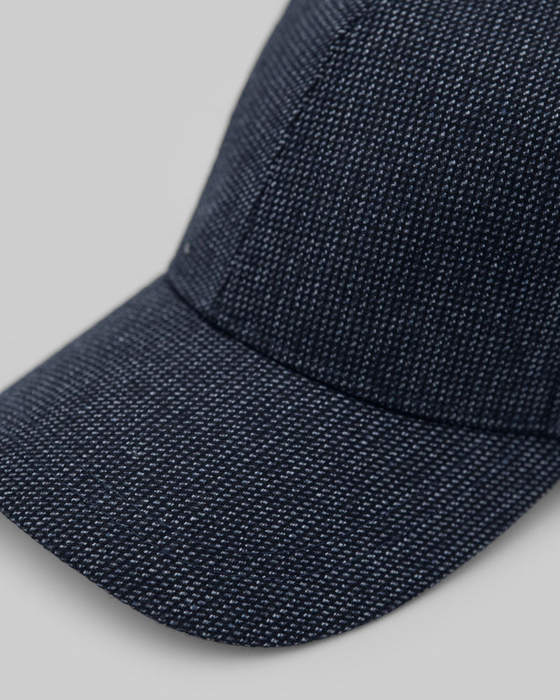 Navy Textured Baseball Cap
