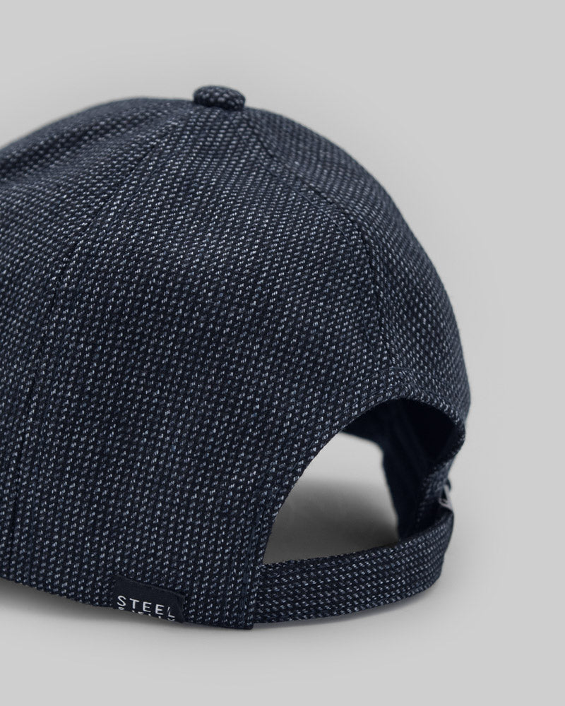 Navy Textured Baseball Cap