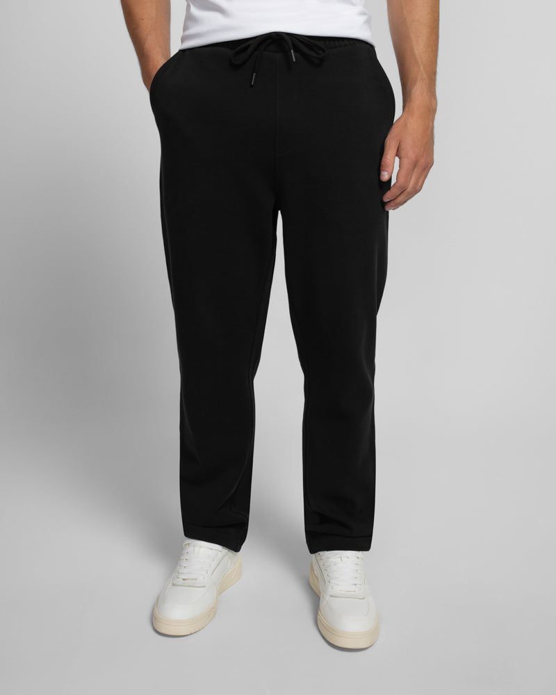 Larsson & Co Men’s Tarporley Pique Straight Leg Jersey Joggers