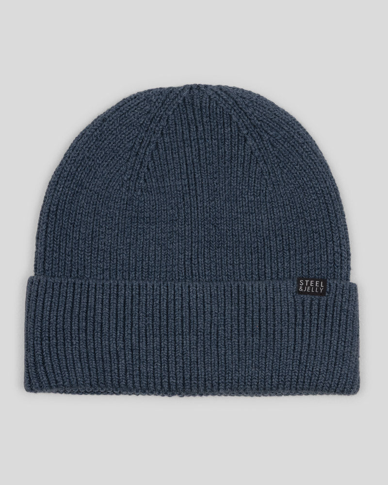 Steel & Jelly Men’s Lester Navy Bamboo Blend Beanie & Sock Set