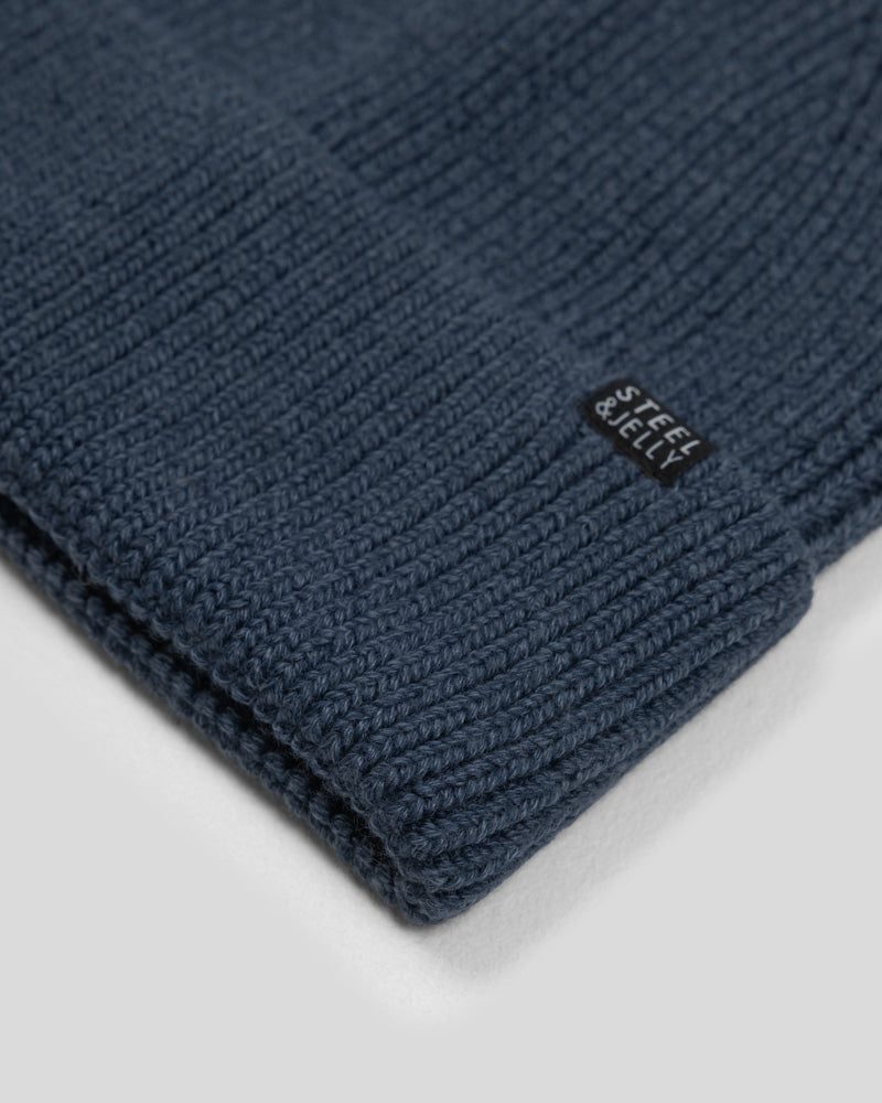 Steel & Jelly Men’s Lester Navy Bamboo Blend Beanie & Sock Set