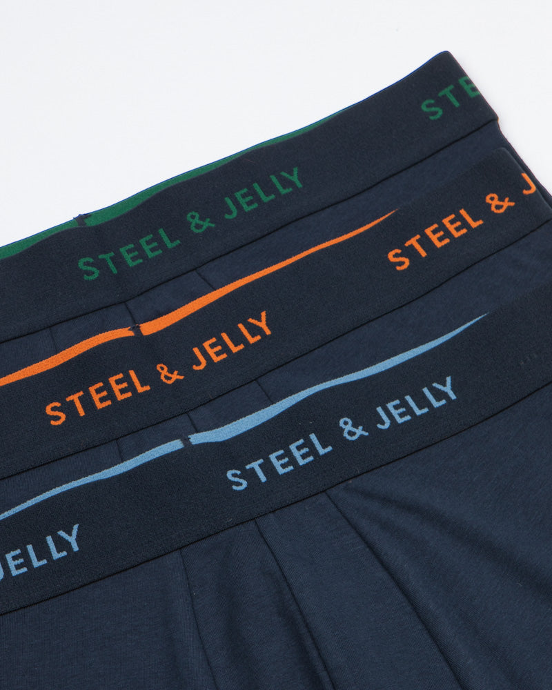 3 Pack Boxers In Navy