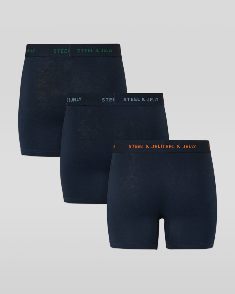 3 Pack Boxers In Navy