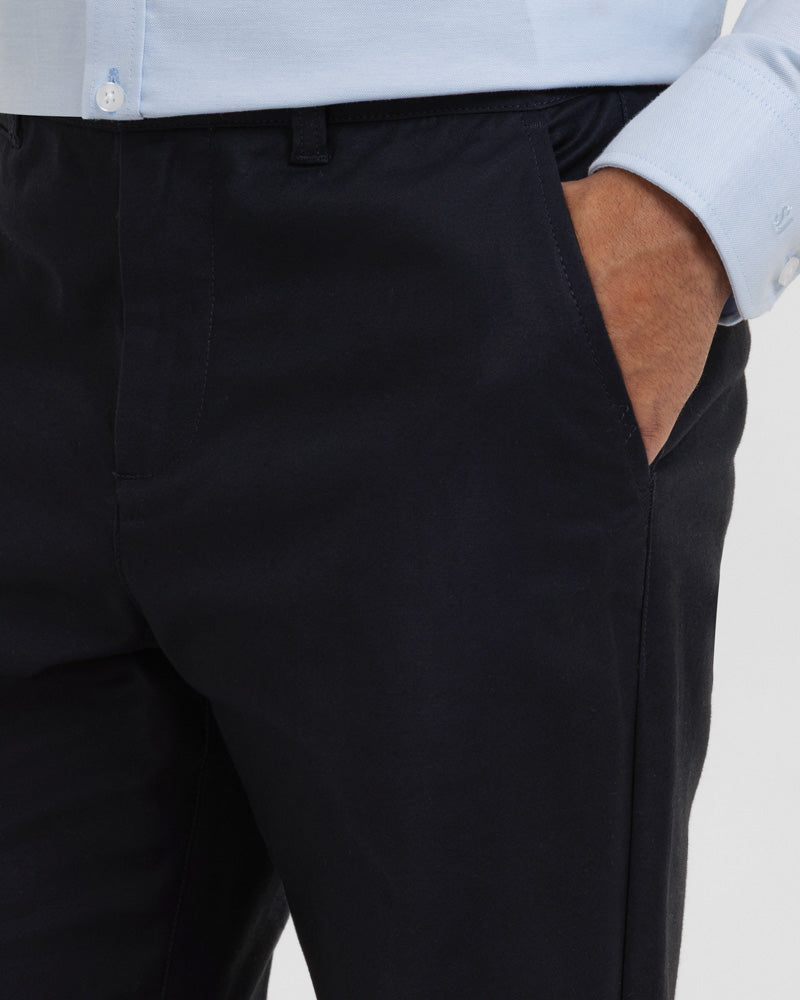 Smart Slim Fit Cotton Stretch Chino Trousers