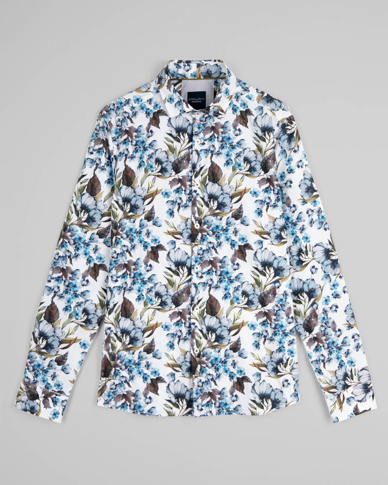 Limited Edition Bold Floral Print Long Sleeve Shirt
